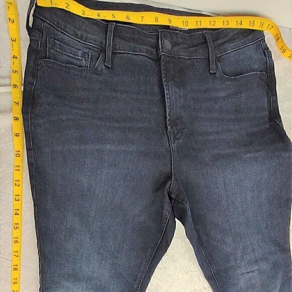Old Navy RockStar Super Skinny High Rise Deep Blue Jeans Size 14 Short NWOT - Picture 5 of 9